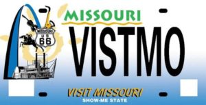 Missouri Travel Council Official License Plate